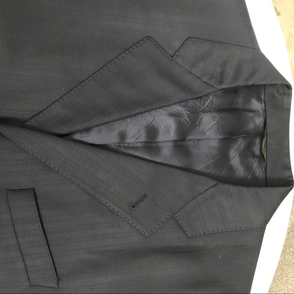 Halston Mens Sport coat, Dk Navy, Sz 42L - Picture 5 of 7